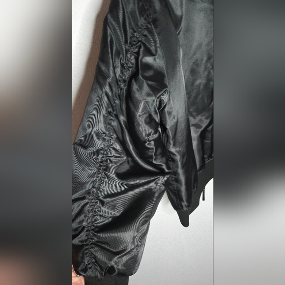 Anine Bing Leon Black Bomber Jacket Women's XS - Picture 15 of 16